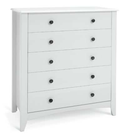 An Image of Habitat Minato 5 Drawer Chest - White