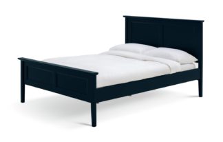 An Image of Habitat Kingham Kingsize Bed Frame - Blue