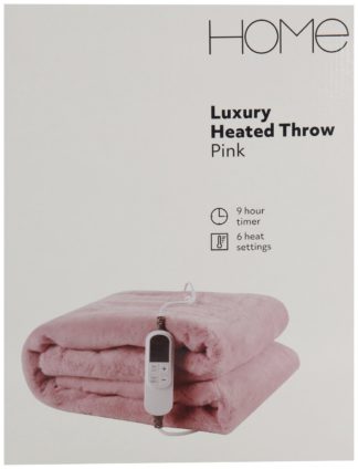 An Image of Home Pink Heated Throw
