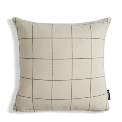 An Image of Habitat Window Pane Check Cushion Cover - 2 Pack - 43x43cm