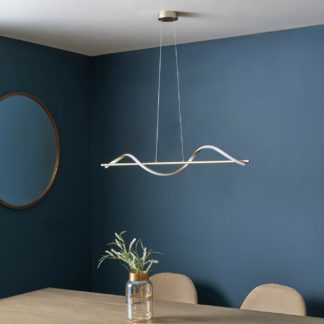 An Image of Shore Light Caliso Metal LED Pendant Bar - Gold