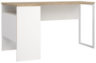 An Image of Tvilum Function Plus 2 Drawer Office Desk- White & Oak