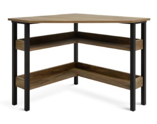 An Image of Habitat Nomad Corner Office Desk - Oak