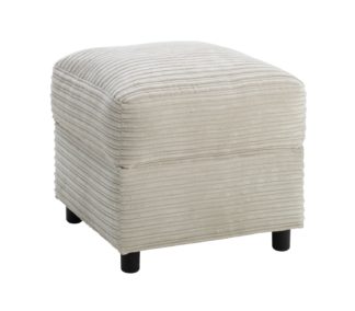 An Image of Argos Home Harry Fabric Storage Footstool - Stone