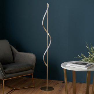 An Image of Shore Light Caliso LED Floor Lamp - Gold