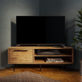An Image of Bryant Corner TV Stand Wood (Brown)