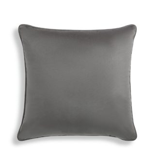 An Image of Habitat Velvet Cushion - Grey - 55x55cm