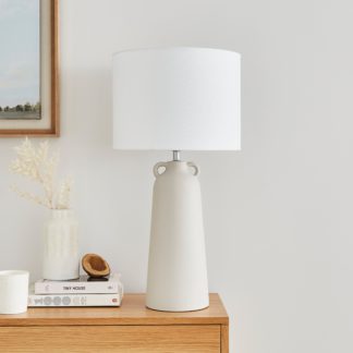An Image of Burford Resin Table Lamp Grey