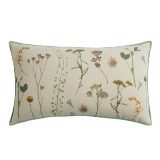 An Image of Argos Home Floral Print Cushion - Multicoloured - 30x50cm
