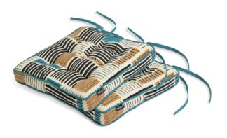 An Image of Habitat Abstract Lines Pack of 2 Seat Cushions