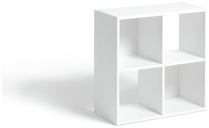 An Image of Habitat Squares 4 Cube Storage Unit - White