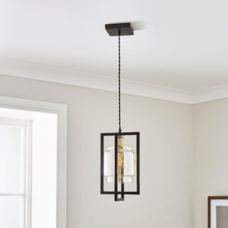 An Image of Seattle Industrial Pendant Light Black
