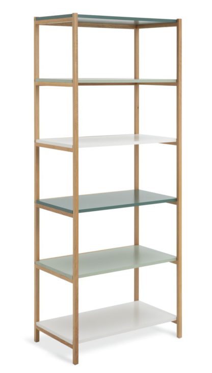 An Image of Habitat Jive Tall Shelving Unit - Green