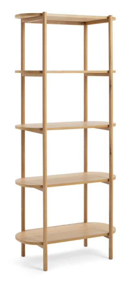 An Image of Habitat Edin 5 Tier Shelving Unit - Natural