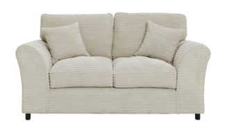 An Image of Argos Home Harry Fabric 2 Seater Sofa Bed - Stone