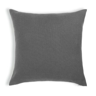 An Image of Habitat Basket Weave Cushion Cover -2 Pack - Grey - 43x43cm