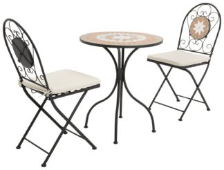 An Image of Argos Home Genoa 2 Seater Folding Metal Garden Bistro set