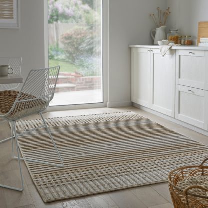 7bc20f313df91634652b93b3814883ba19cf07dd636555767b306be6ab1f706c.jpg An Image of Fletcher Stripe Washable Rug Fletcher Stripe Natural