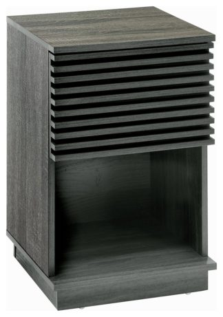 An Image of Lloyd Pascal Naples 1 Drawer Side Table - Grey