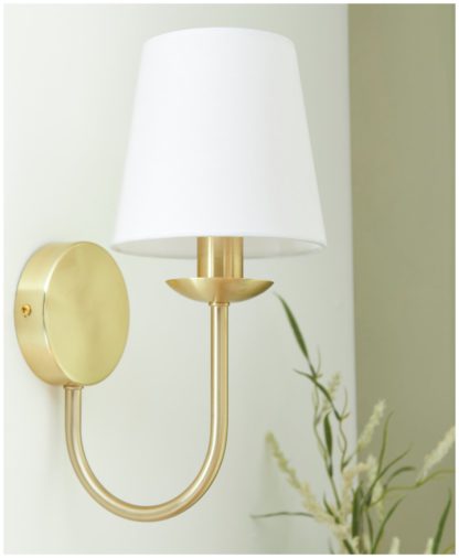 An Image of Shore Light Didcot Metal Wall Light - Gold