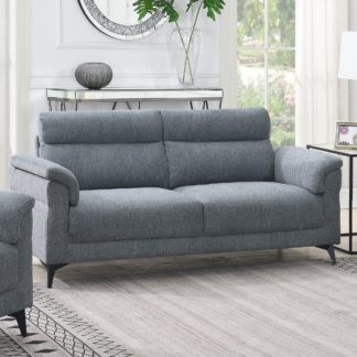 An Image of Roxy 3 Seater Sofa Grey