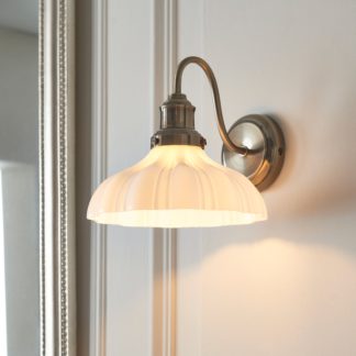 An Image of Ashwell Traditional Bathroom Wall Light White