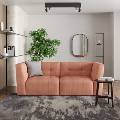 93f07126ba8fe583dc2c02cdcc8c85c91d0a3d64055ec152020219afb9de2f19.jpg An Image of Modular Squish Natural Tonal Chenille 2 Seater Sofa Tonal Chenille Natural