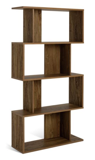 An Image of Habitat Nomad Blocked Bookcase - Oak