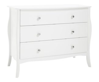 An Image of Argos Home Amelie 3 Drawer Chest - White