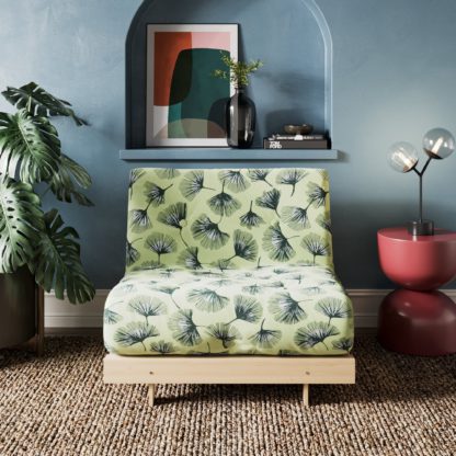 An Image of Mito Single Ginko Futon Olive