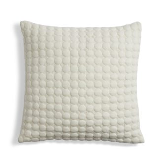 An Image of Habitat Knitted Cushion - White - 43x43cm