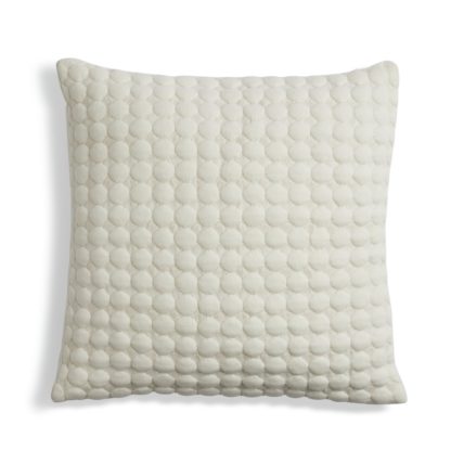 An Image of Habitat Knitted Cushion - White - 43x43cm