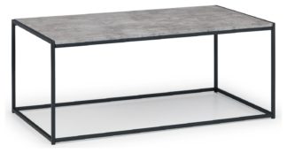 An Image of Julian Bowen Staten Coffee Table - Black & Grey