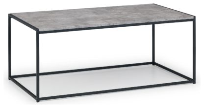 An Image of Julian Bowen Staten Coffee Table - Black & Grey