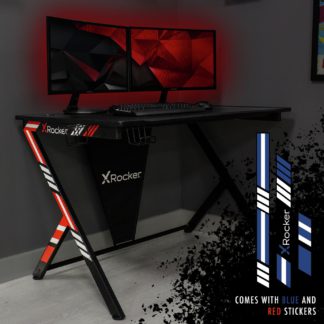 An Image of X Rocker Arteon Gaming Desk - Red