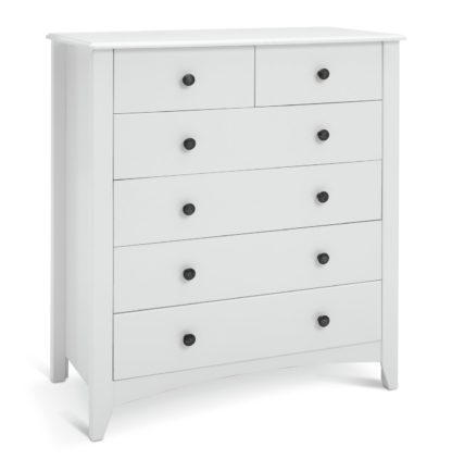 An Image of Habitat Minato Slim 4+2 Drawer Chest - White