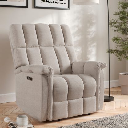 c6b2b3f4804434295f1a8bb056f5907eef4d6485e1d5ef1aef5ec52ce96500bb.jpg An Image of Spencer Chenille Power Recliner Armchair, Natural Natural