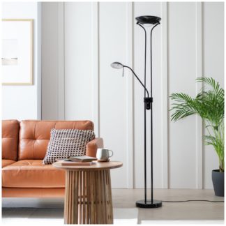 An Image of Argos Home Father & Child Uplighter Floor Lamp - Black
