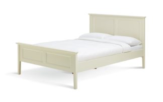 An Image of Habitat Kingham Kingsize Bed Frame - Cream