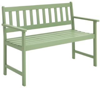 An Image of Argos Home Newbury 2 Seater Wooden Garden Bench - Green