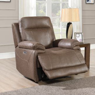 An Image of Glenwood Electric Recliner Chair Chestnut
