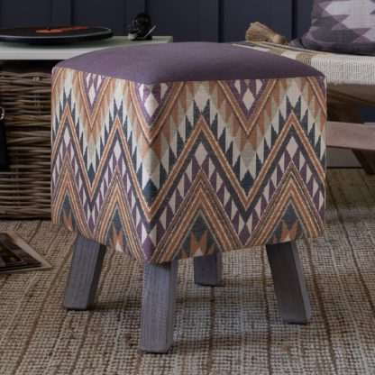 An Image of Toby Sandoval Footstool Purple