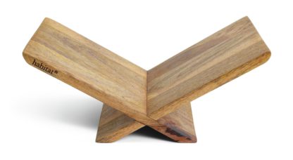 An Image of Habitat Mango Wood Bookstand - Natural