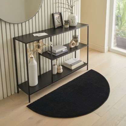 e72e38c0b393af3f606591caf21fb6022998eed4c98d04c51dfa3897110672d9.jpg An Image of Isla Half Moon Rug Isla Grey