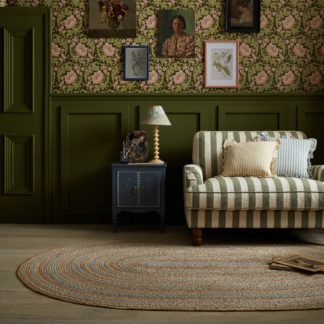 An Image of Lottie Oval Rug Natural