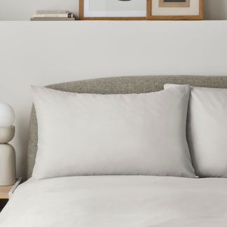 An Image of Super Soft Recycled Polyester Standard Pillowcase Pair Ivory
