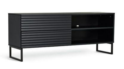 An Image of Habitat Cairo 2 Drawer TV Unit - Black