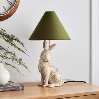 An Image of Hare Resin Table Lamp Natural