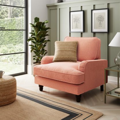 An Image of Beatrice Tonal Chenille Armchair Tonal Chenille Honey