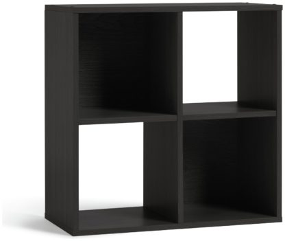 An Image of Habitat Squares 4 Cube Storage Unit - Black